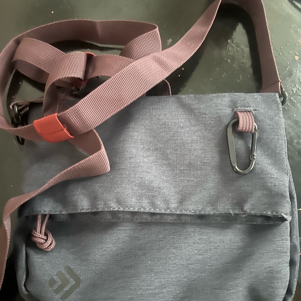 Gray Crossbody Bag  Recycled / Lightweight / outdoor approved